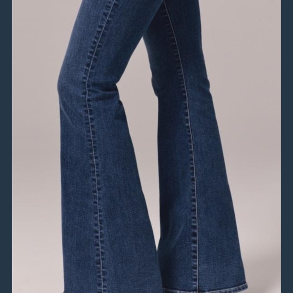 Abercrombie & Fitch Dark Blue Flare Jeans